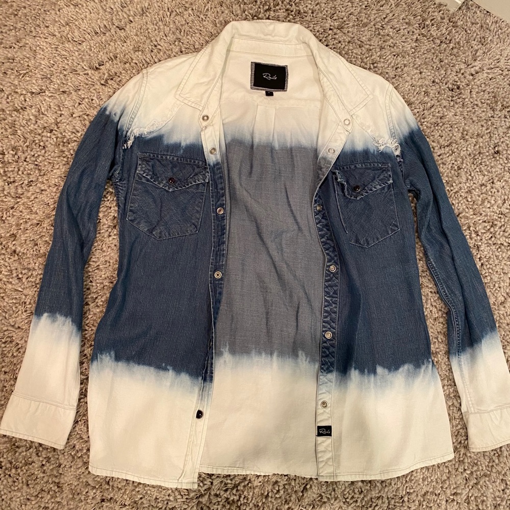 Rails jean flannel top